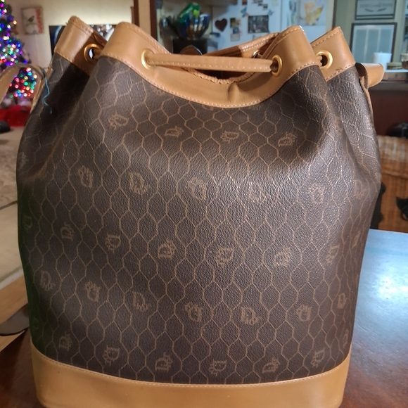 Dior Elegant Brown and Tan Designer Bucket Bag main image 14